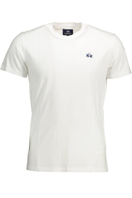 White Cotton Men T-Shirt