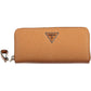 Brown Polyurethane Women Wallet