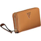 Brown Polyurethane Women Wallet