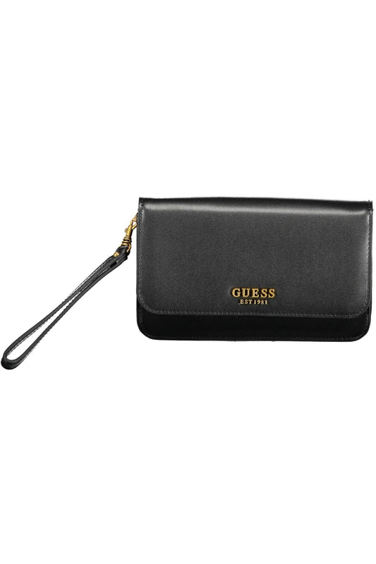 Black Polyurethane Women Wallet