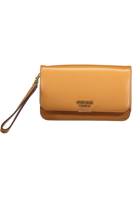 Brown Polyurethane Women Wallet