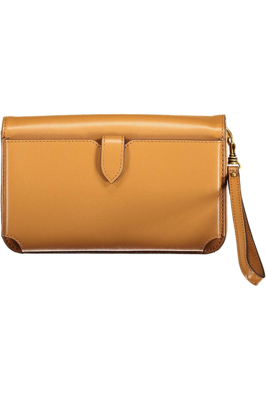 Brown Polyurethane Women Wallet