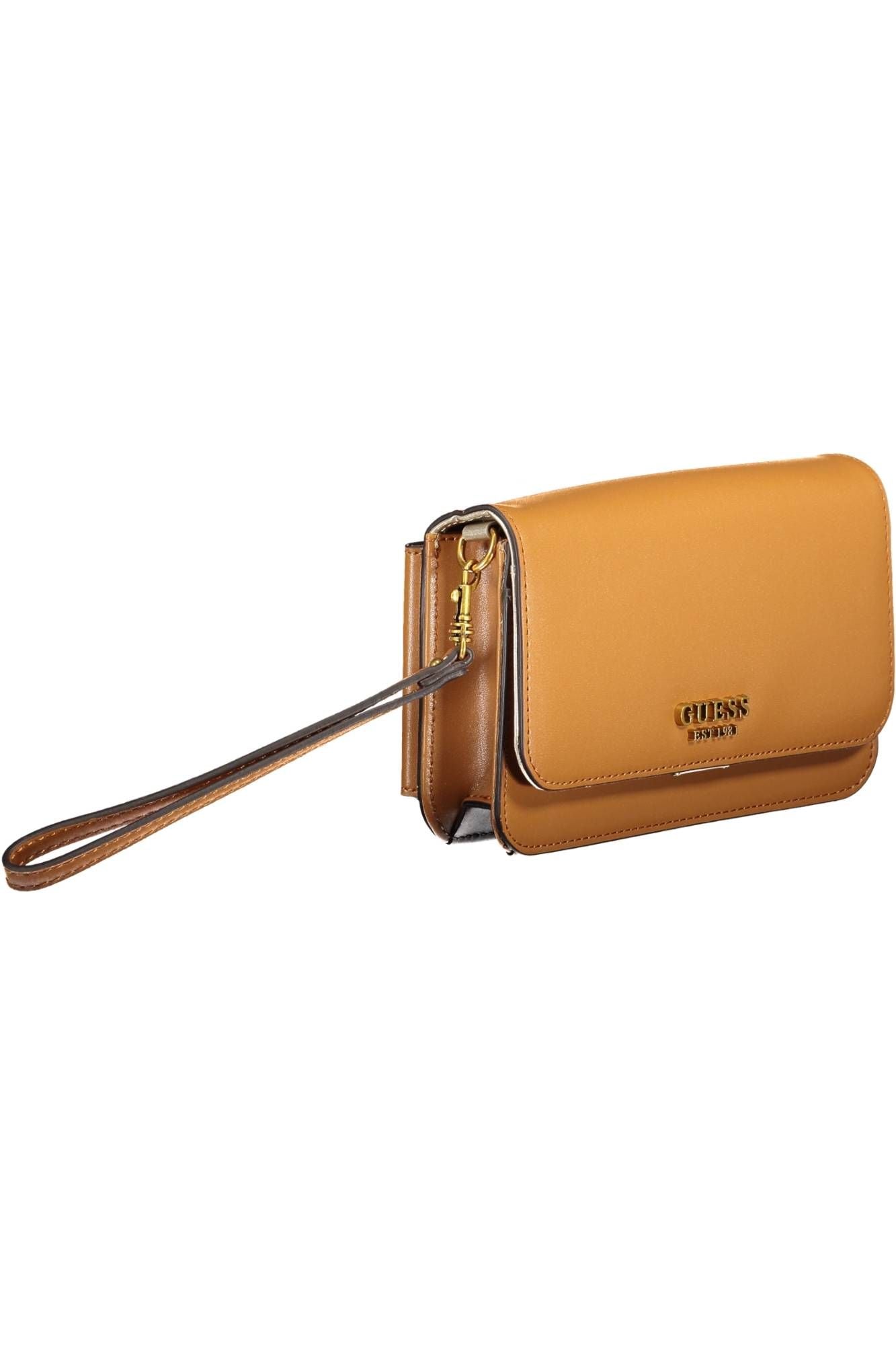 Brown Polyurethane Women Wallet