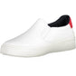 White Polyester Women Sneaker