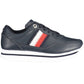 Blue Leather Women Sneaker