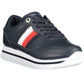 Blue Leather Women Sneaker