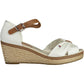 White Cotton Women Sandal