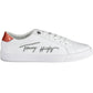 White Polyester Women Sneaker