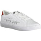 White Polyester Women Sneaker