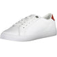 White Polyester Women Sneaker