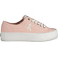 Pink Cotton Women Sneaker