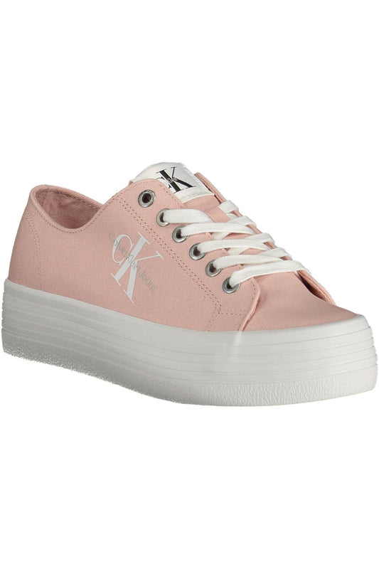 Pink Cotton Women Sneaker