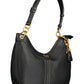 Black Polyurethane Women Handbag