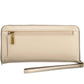 Beige Polyurethane Women Wallet