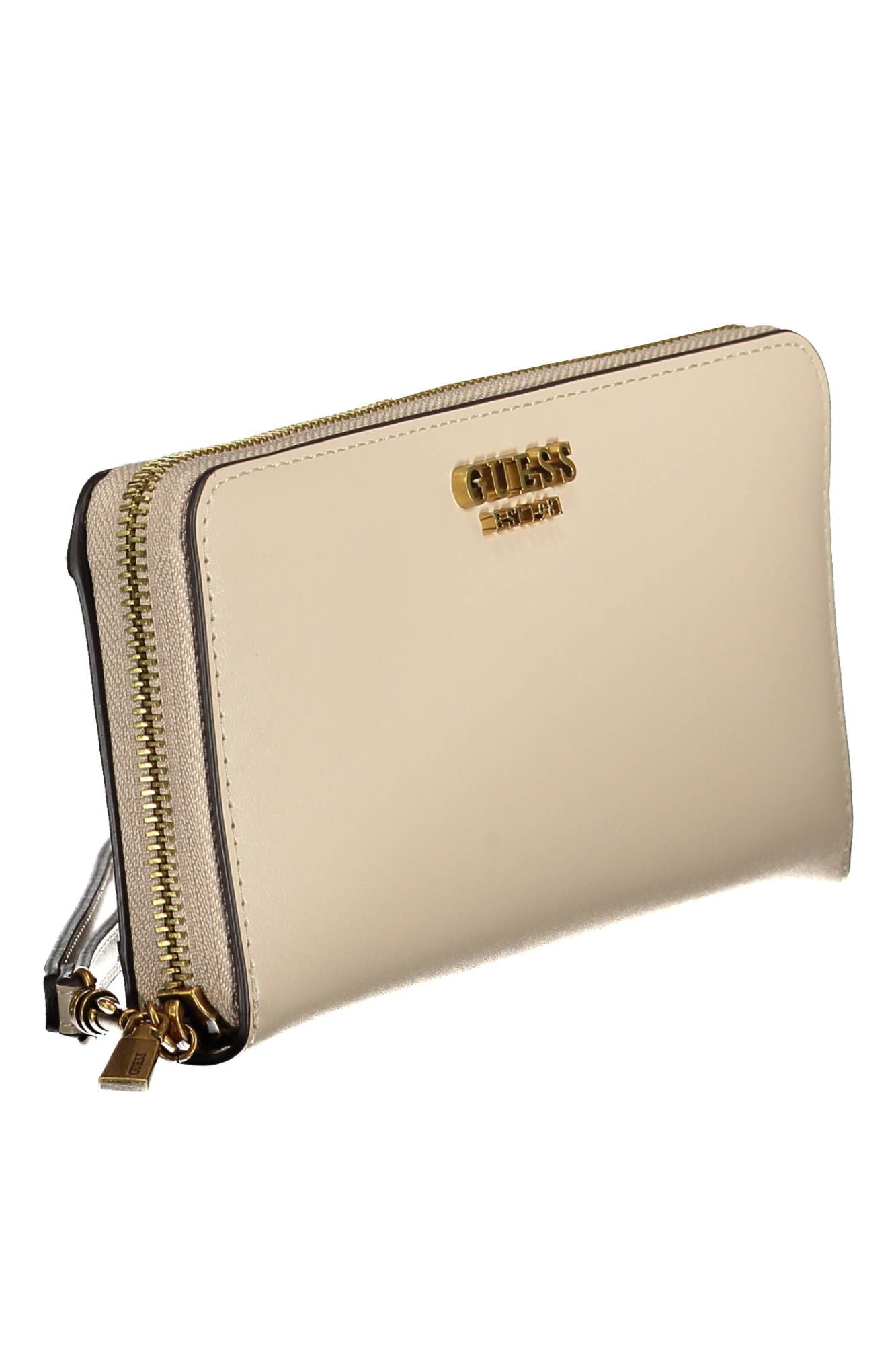 Beige Polyurethane Women Wallet
