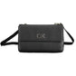 Black Polyester Women Handbag