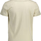 Beige Cotton Men T-Shirt