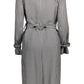 Blue Viscose Women Coat