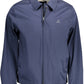 Blue Cotton Men Jacket