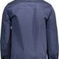 Blue Cotton Men Jacket