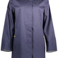 Blue Cotton Women Coat