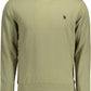 Green Cotton Men Sweater