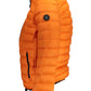 Orange Nylon Men Jacket