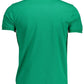 Green Cotton Men Polo Shirt