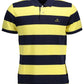 Yellow Cotton Men Polo Shirt