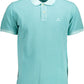 Green Cotton Men Polo