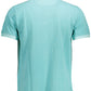 Green Cotton Men Polo