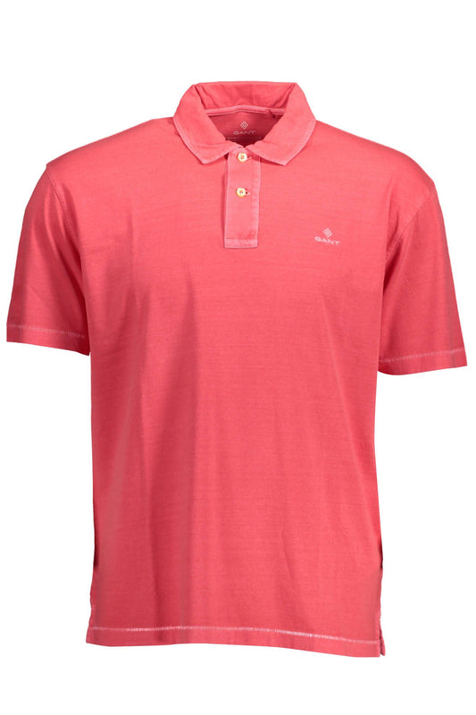 Pink Cotton Mens Polo Shirt