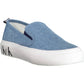 Light Blue Cotton Women Sneaker