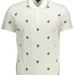 White Cotton Men Polo Shirt