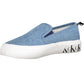 Light Blue Cotton Women Sneaker