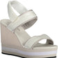 White Polyester Women Sandal