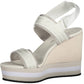 White Polyester Women Sandal