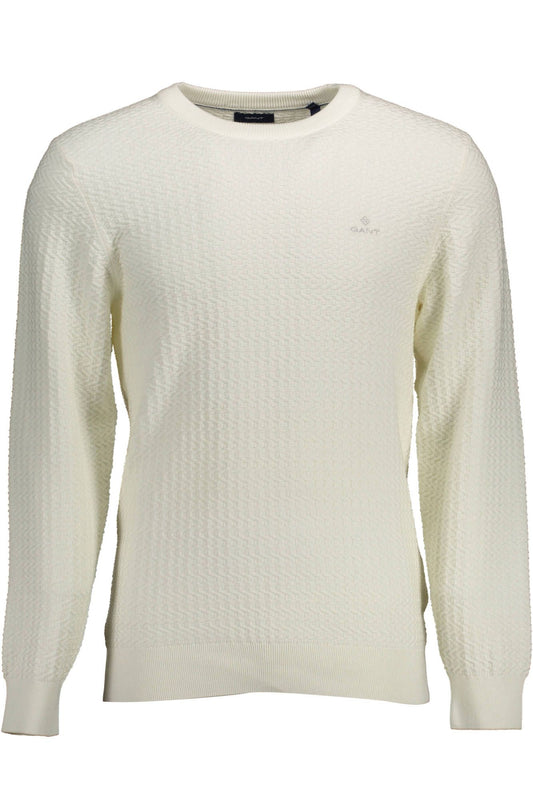 White Cotton Men Sweater