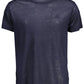 Blue Linen Men T-Shirt