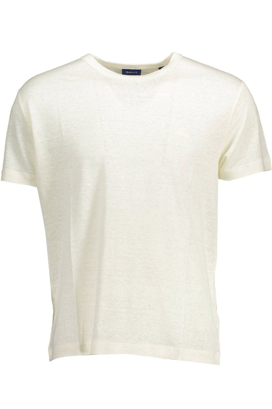 White Linen Men T-Shirt