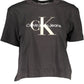 Black Cotton Women T-Shirt