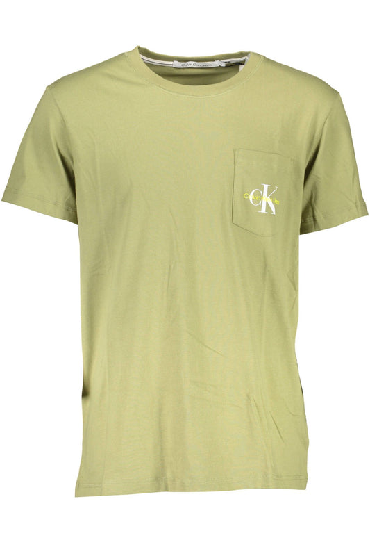 Green Cotton Men TShirt