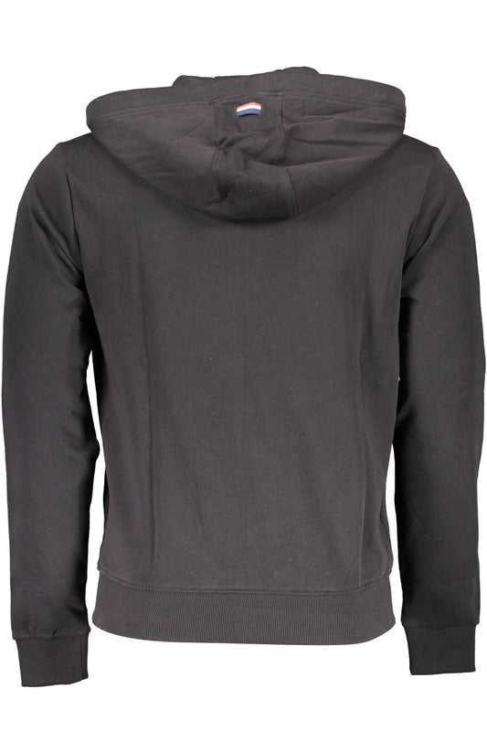 Black Cotton Men Sweater