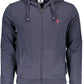 Blue Cotton Men Sweater