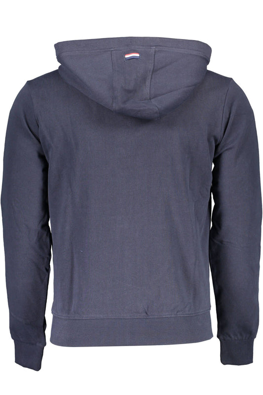 Blue Cotton Men Sweater