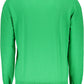 Green Cotton Men Sweater