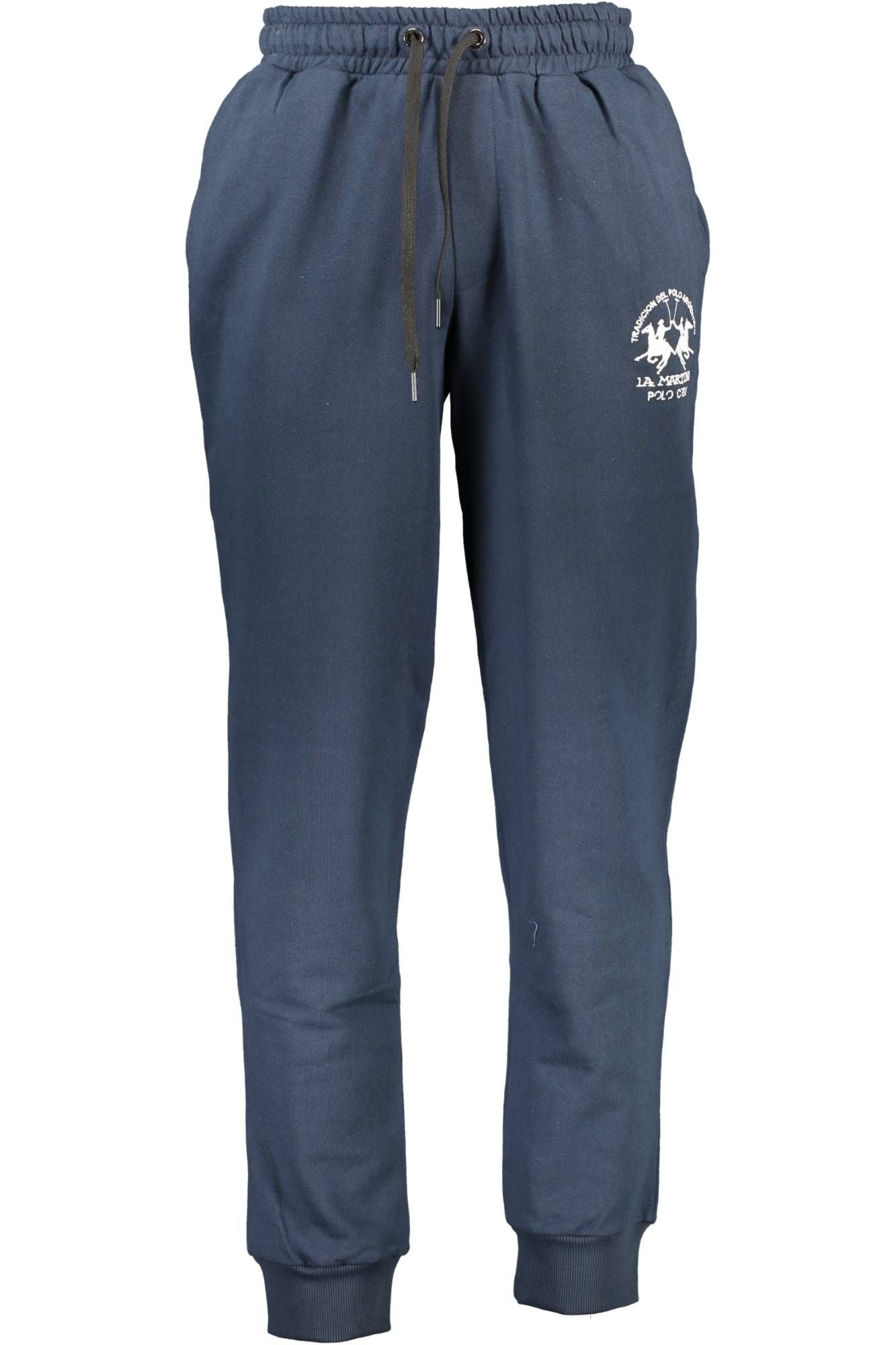 Blue Cotton Men Pant