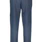 Blue Cotton Men Pant