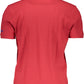 Red Cotton Men Polo Shirt