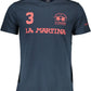 Blue Cotton Men T-Shirt